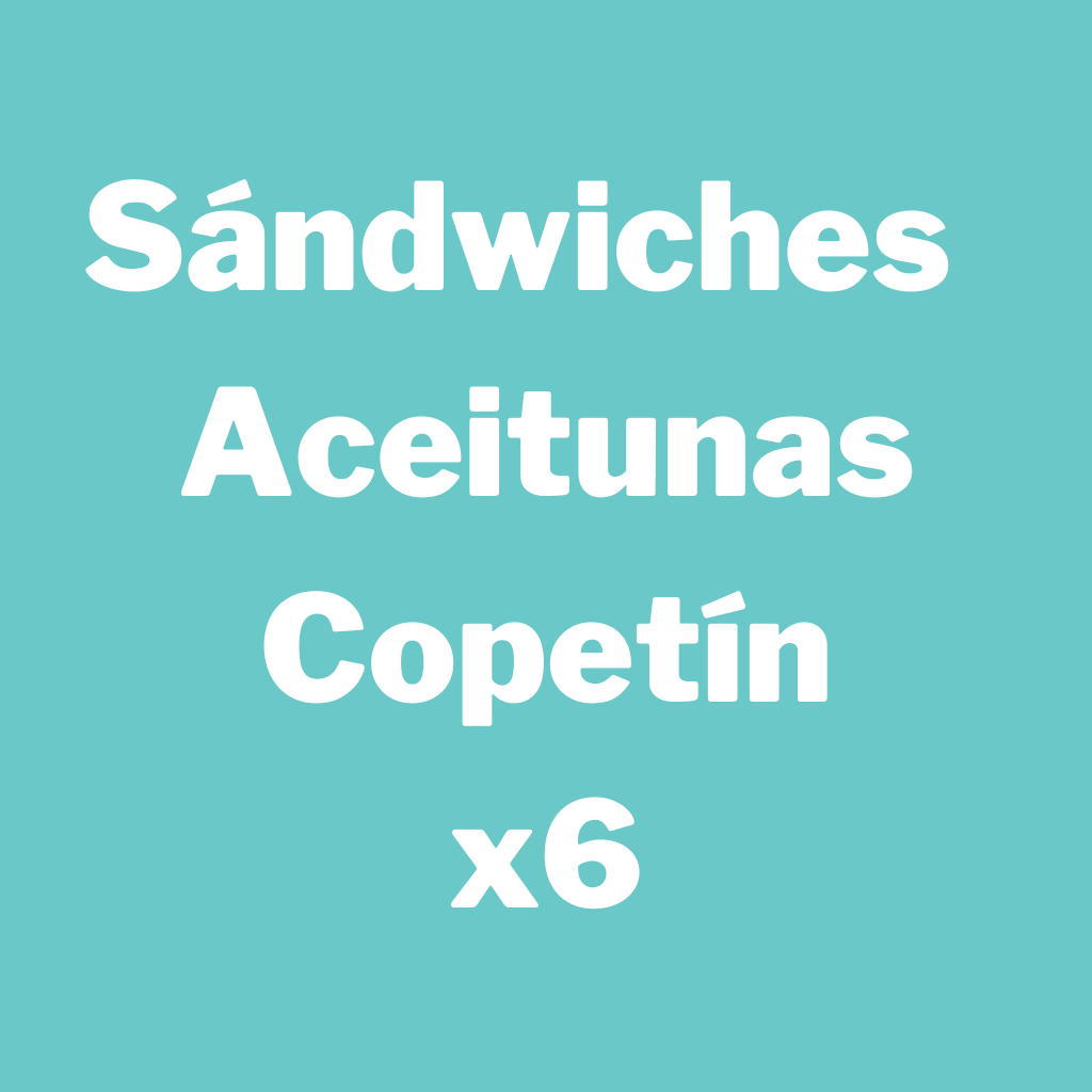 Sándwiches Aceituna Copetín x6