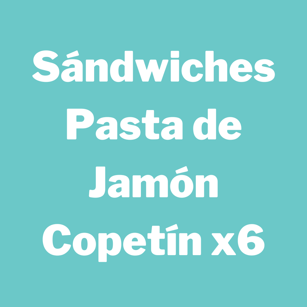 Sándwiches Pasta de Jamón Copetín x6